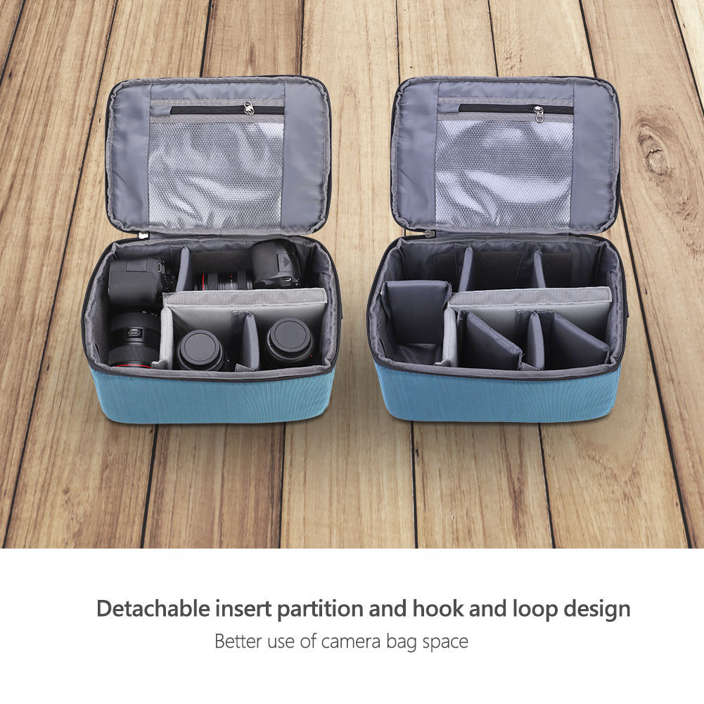 Fordable Protective Insert Partition Handle Camera Lens Bag Case Pouch DOB - Picture 12 of 15