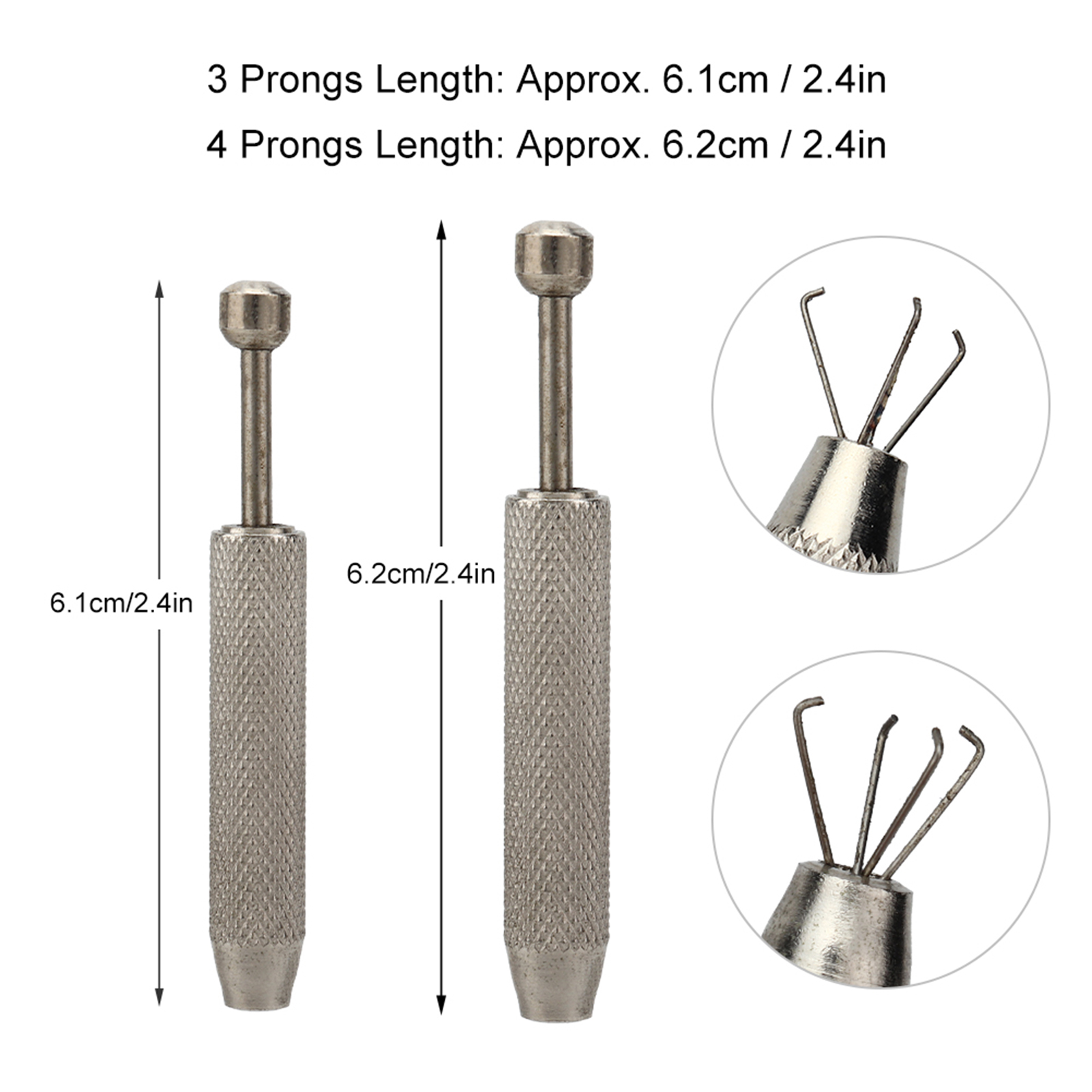 Stainless Steel Diamond Claw Pick Up Tool Tweezers For Jewelry Stone Beads 3 FAD