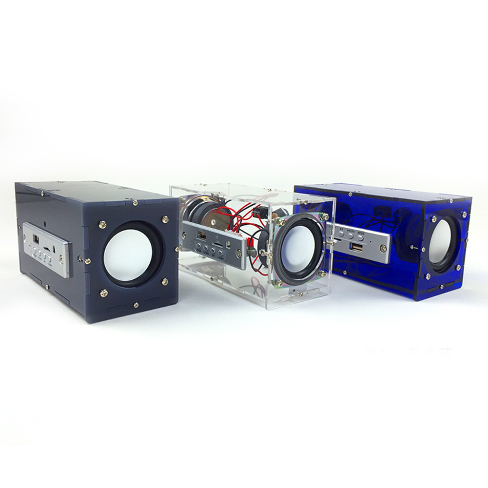 BT Speaker DIY Kit MP3 Music Pack Stereo Sound 3W Mini Power Amplifier With R DB - Zdjęcie 8 z 16