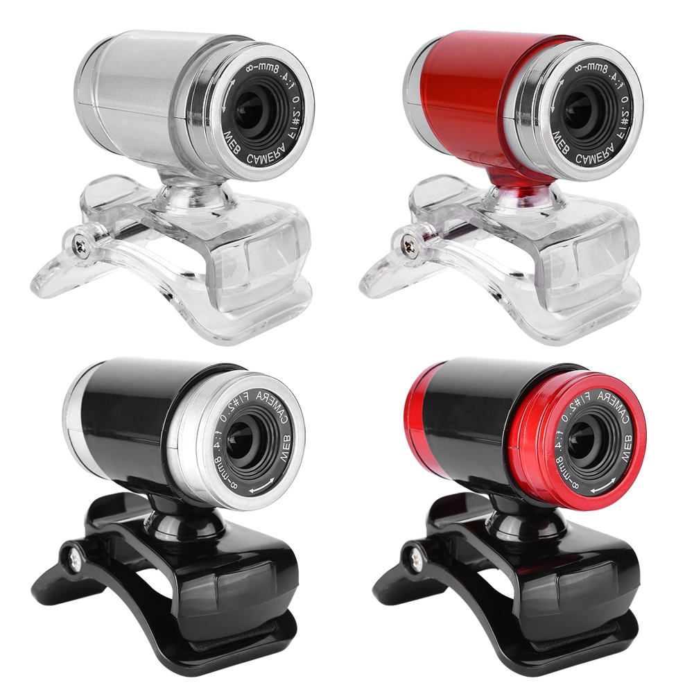 Clip On 360° USB 0.3 Megapixel HD Webcam Web Camera With Microphone NEW - Afbeelding 6 van 11