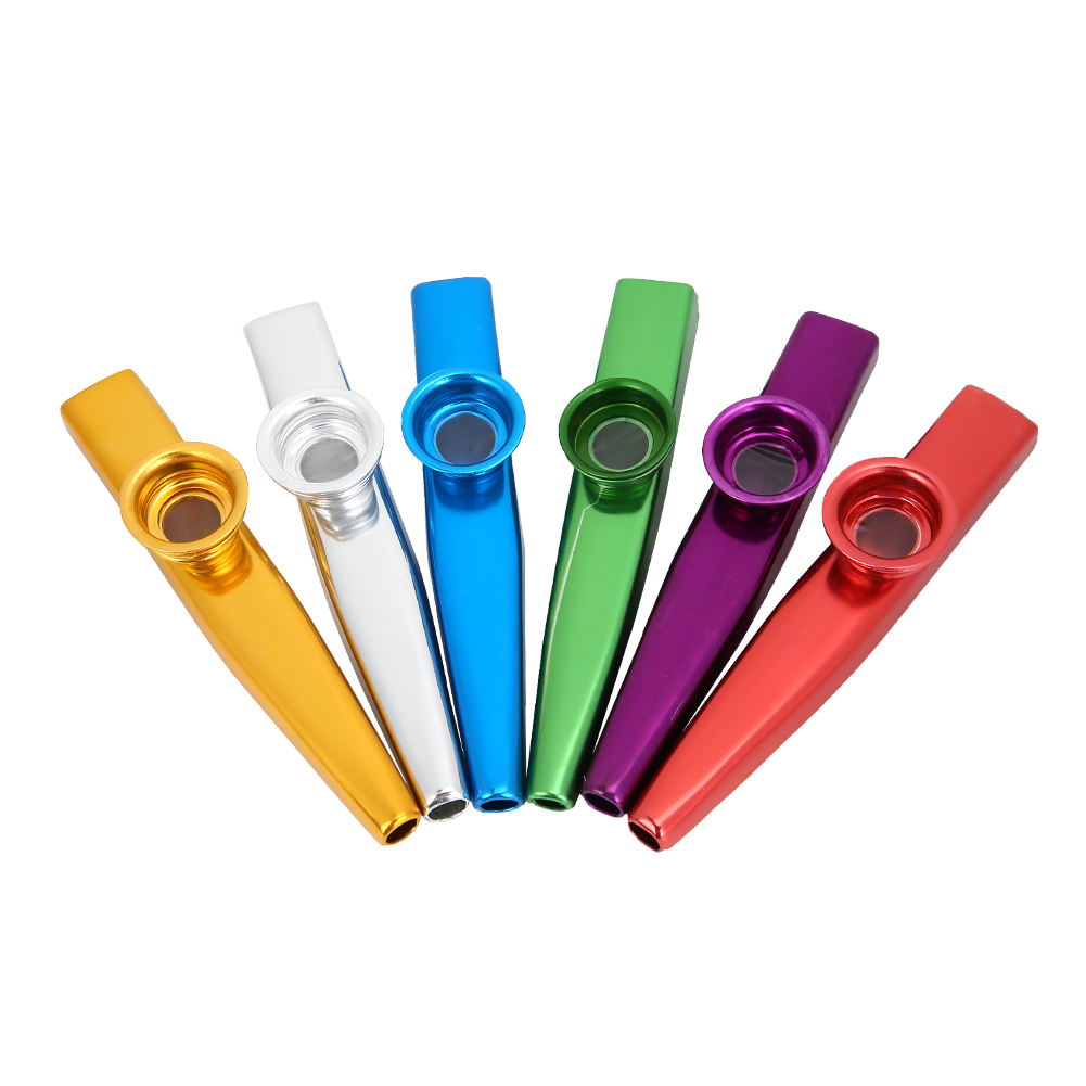 6 Colors Kazoo Musical Instruments Aluminum Alloy Kazoo Sets Portable ...